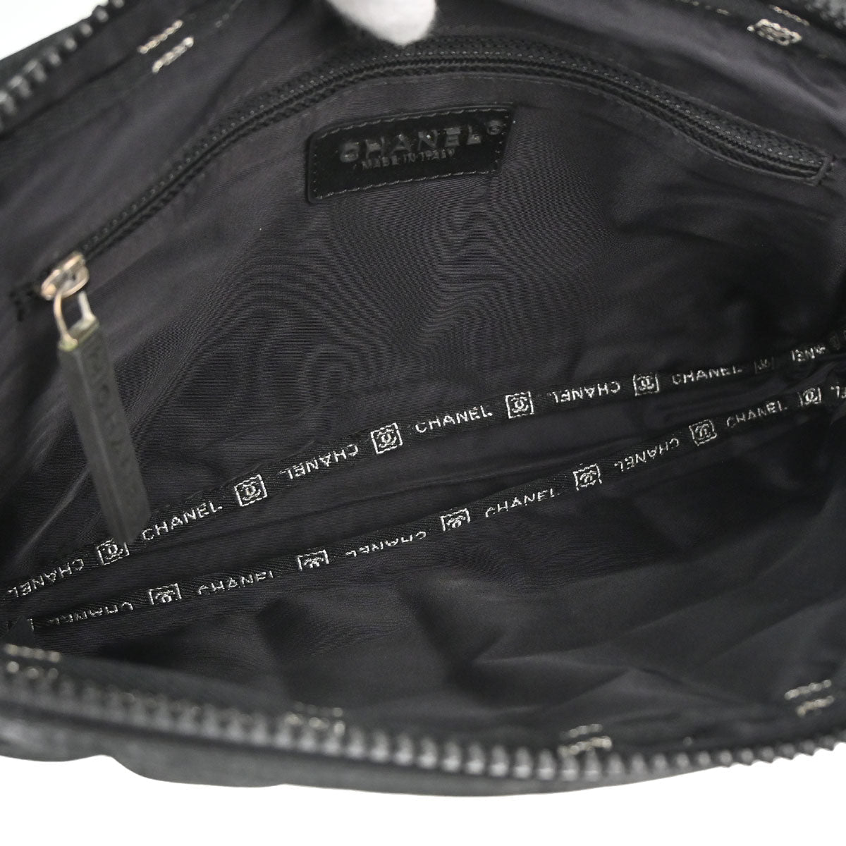 Chanel 2005-2006 Black Nylon Sport Line Choco Bar Backpack