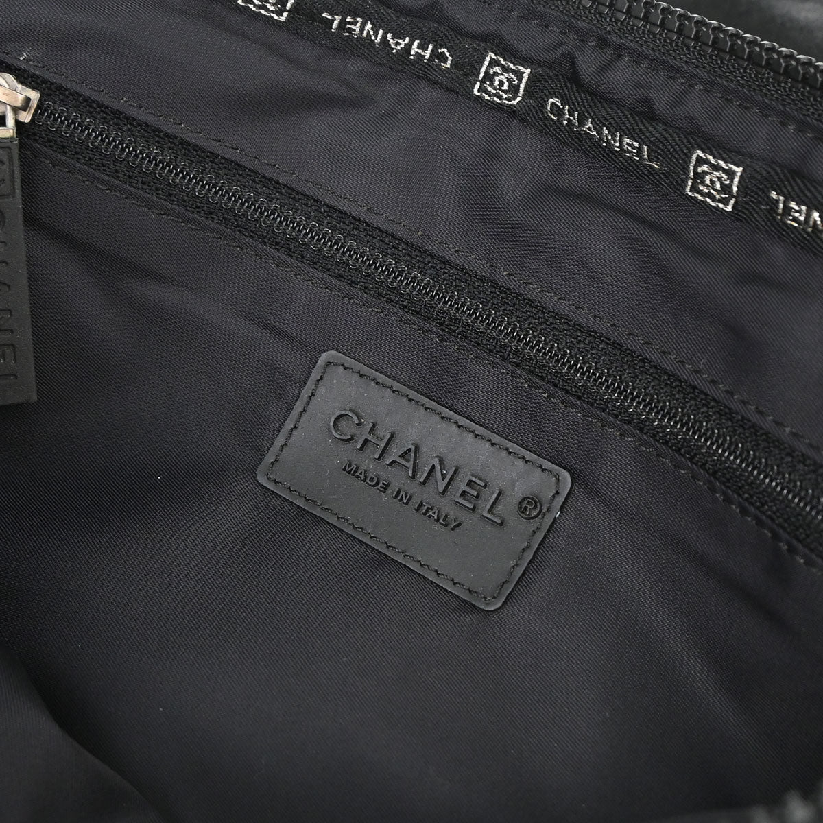 Chanel 2005-2006 Black Nylon Sport Line Choco Bar Backpack