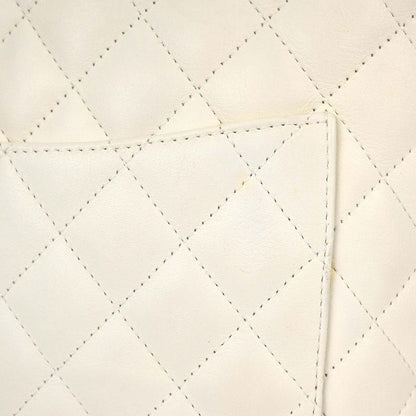Chanel 2005-2006 White Calfskin Cambon Ligne Tote Handbag