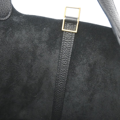 Hermes Black Taurillon Clemence Picotin Lock 22 MM Handbag