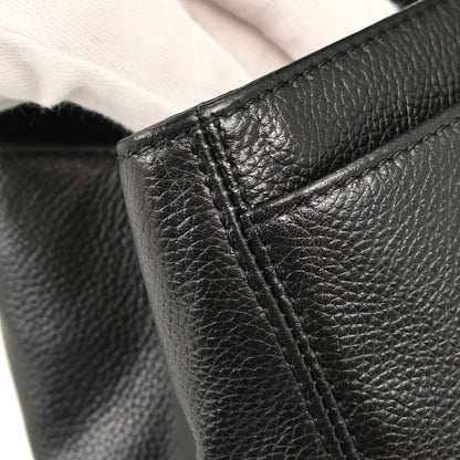 Chanel 2009-2010 Black Calfskin Executive Cerf 2way Shoulder Tote Bag