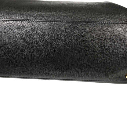Chanel 2009-2010 Black Calfskin Executive Cerf 2way Shoulder Tote Bag