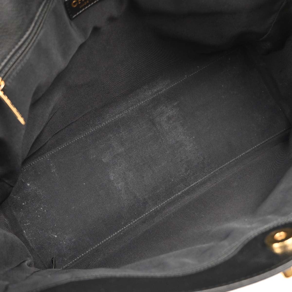 Chanel 2009-2010 Black Calfskin Executive Cerf 2way Shoulder Tote Bag