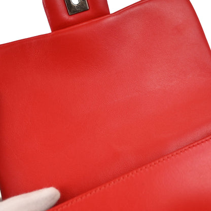 Chanel 2017-2018 Red Lambskin Rock My Shoulder Bag