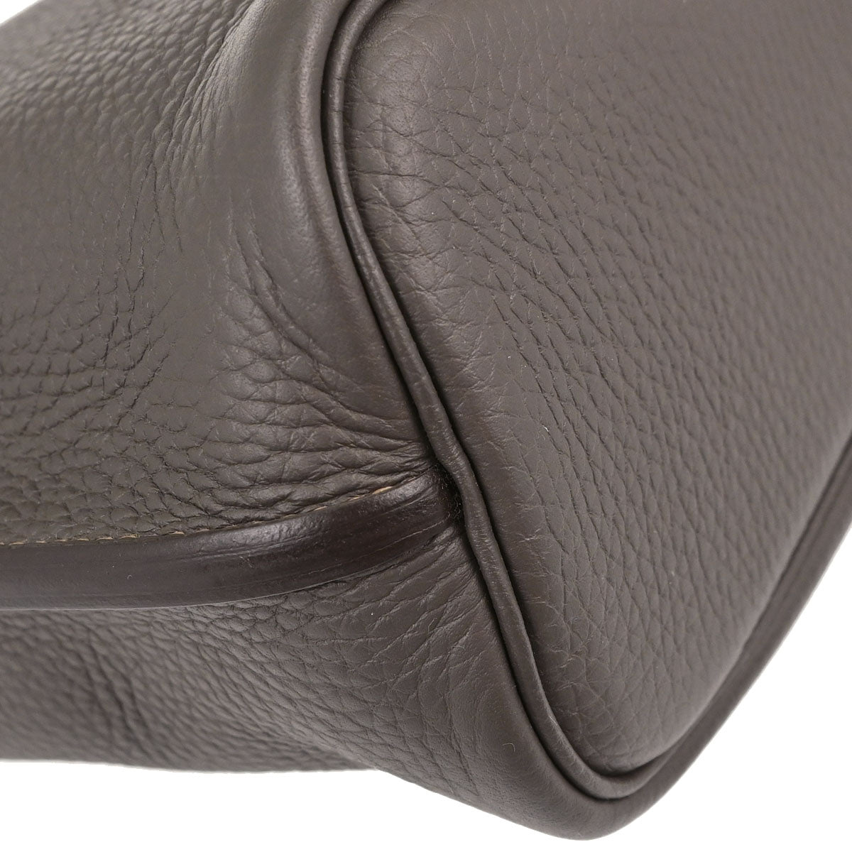 Hermes Etain Taupe Gray Taurillon Verso So Kelly 22 Shoulder Bag