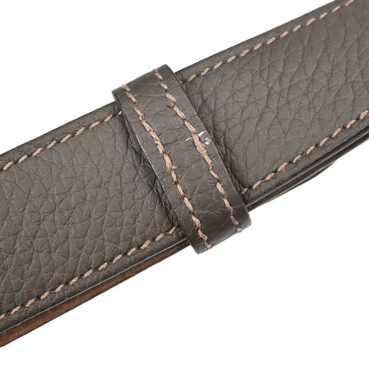 Hermes Etain Taupe Gray Taurillon Verso So Kelly 22 Shoulder Bag