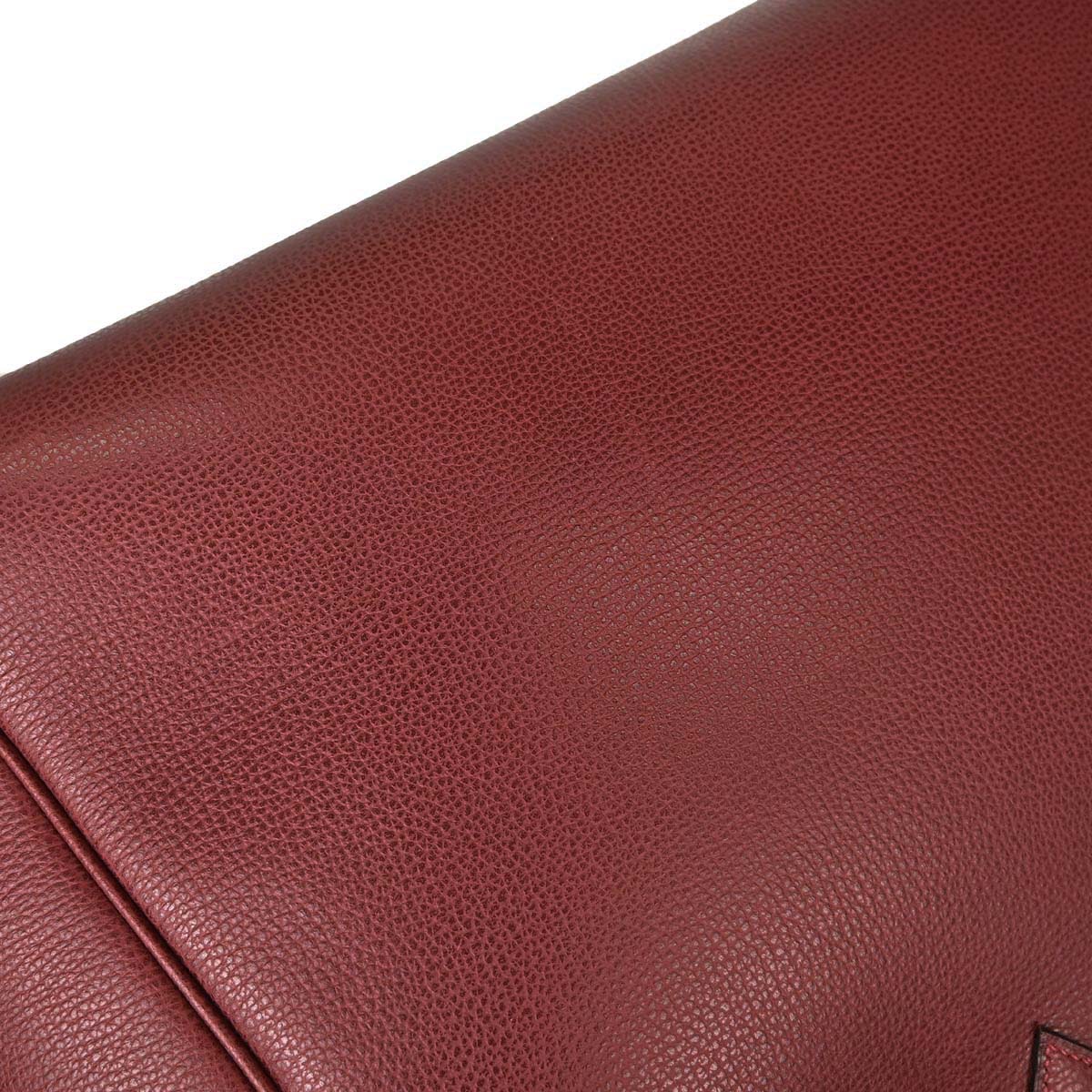 Hermes Rouge H Vache Liegee Paris Bombay 50 Handbag