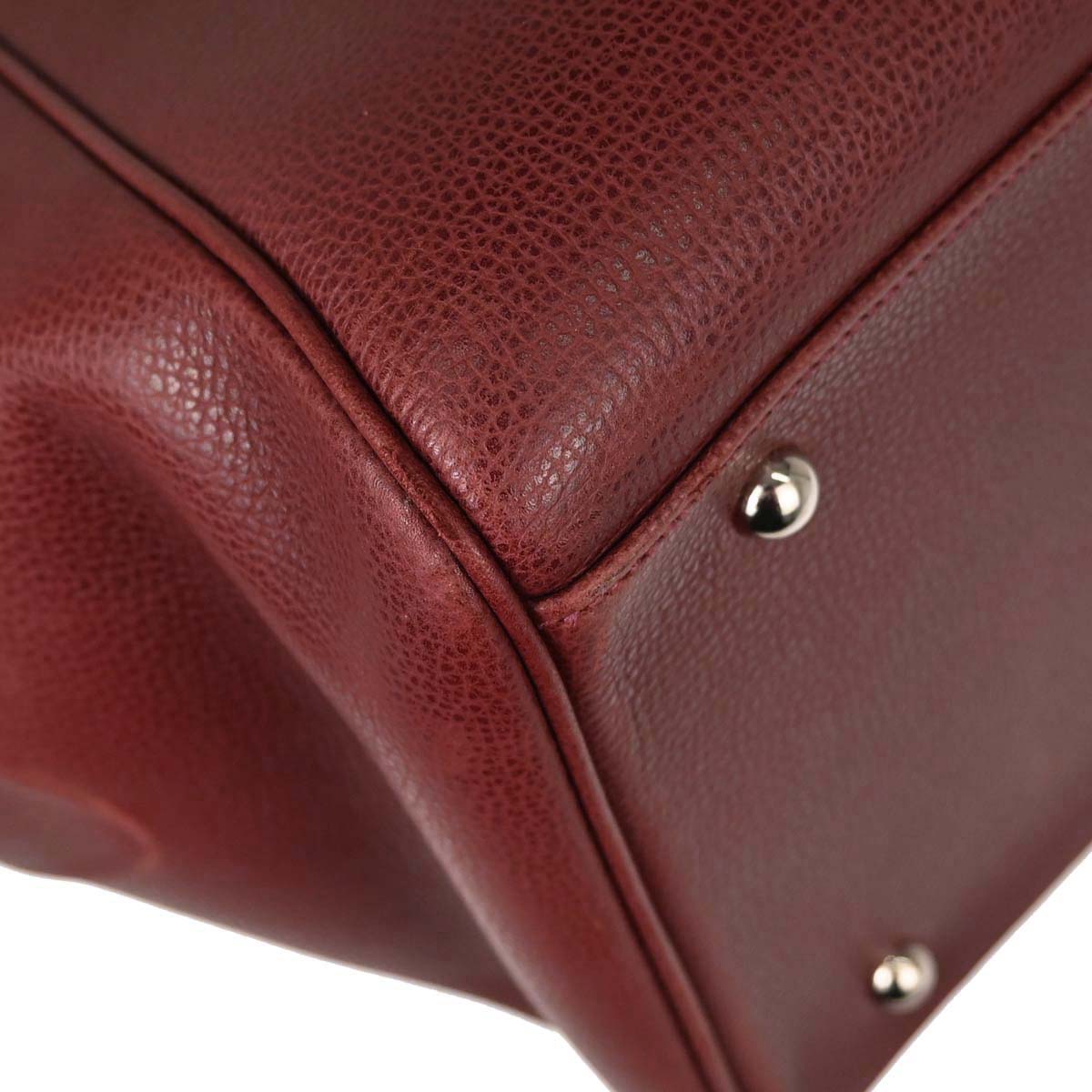 Hermes Rouge H Vache Liegee Paris Bombay 50 Handbag