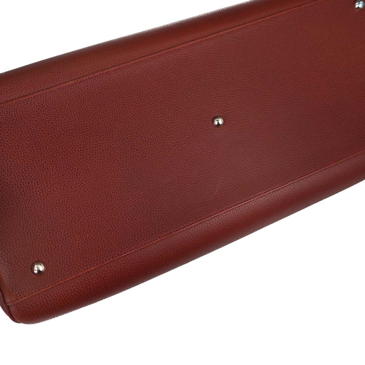 Hermes Rouge H Vache Liegee Paris Bombay 50 Handbag