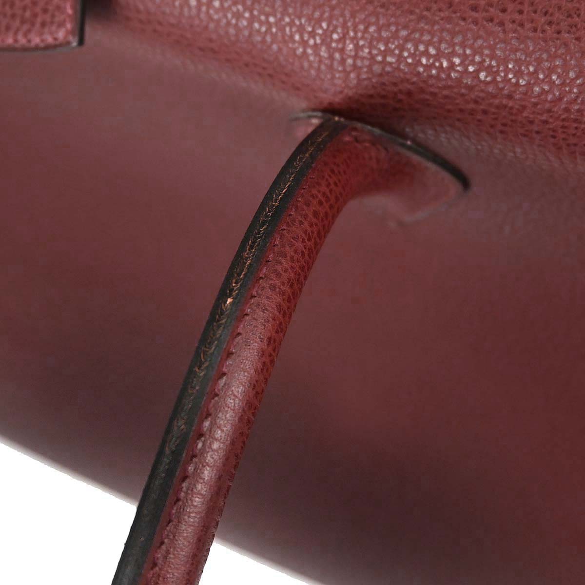Hermes Rouge H Vache Liegee Paris Bombay 50 Handbag