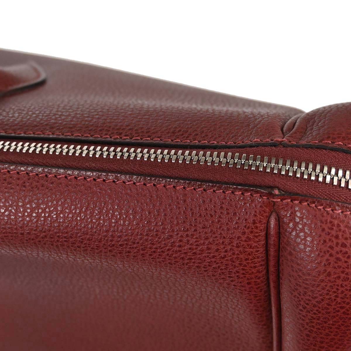 Hermes Rouge H Vache Liegee Paris Bombay 50 Handbag