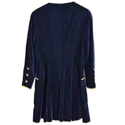 Chanel 1993 Collarless Jacket Navy #38