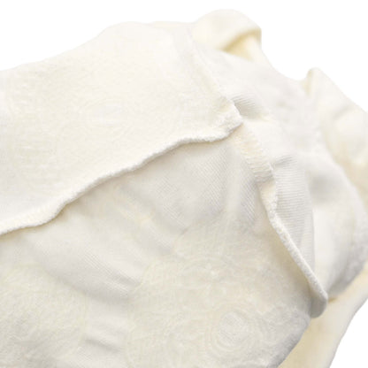 Chanel 1998 Short Sleeve Camellia T-shirt Top White #40