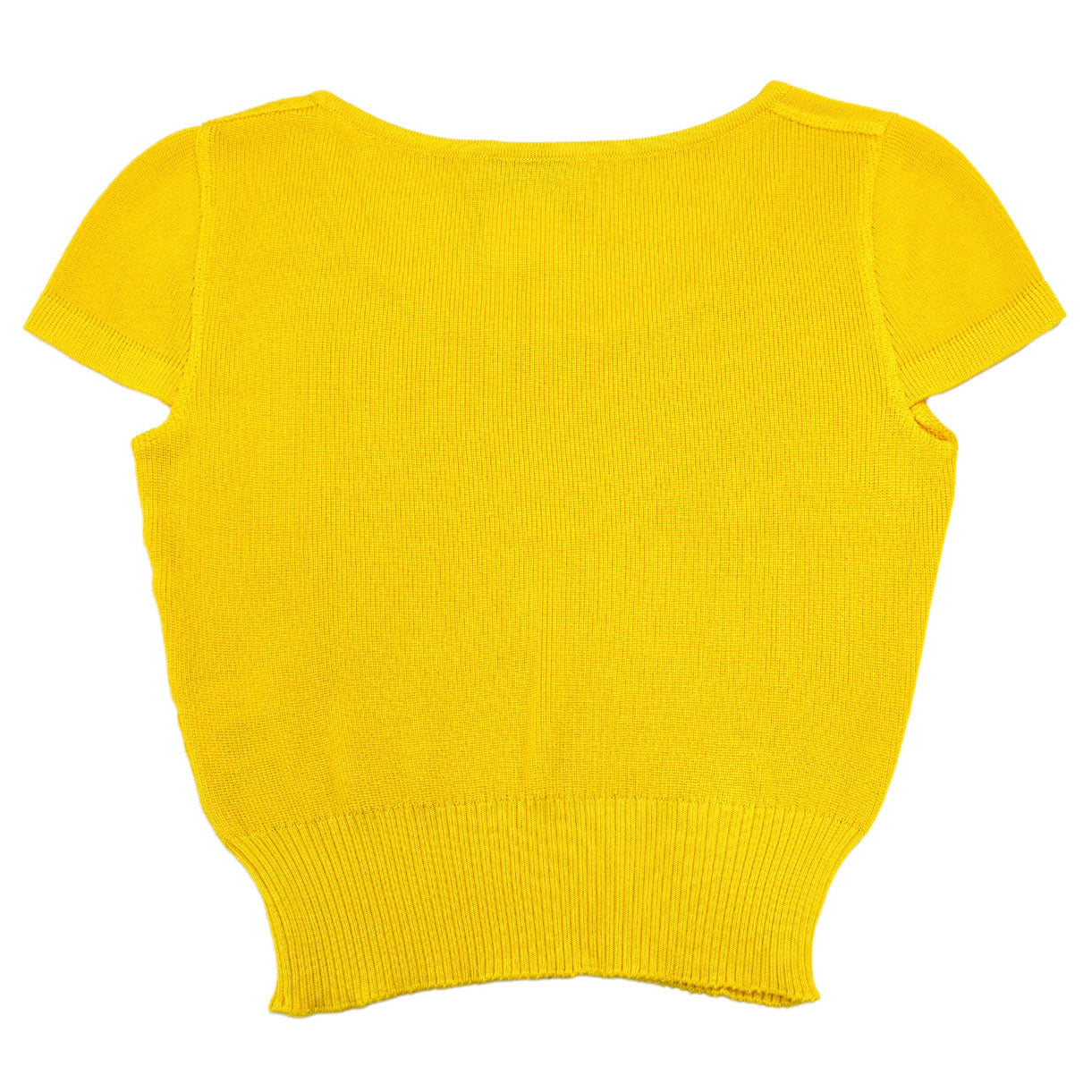 Chanel 1996 Short Sleeve Top Yellow #38