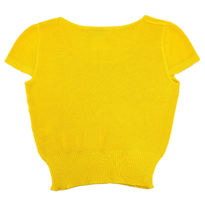 Chanel 1996 Short Sleeve Top Yellow #38