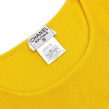 Chanel 1996 Short Sleeve Top Yellow #38