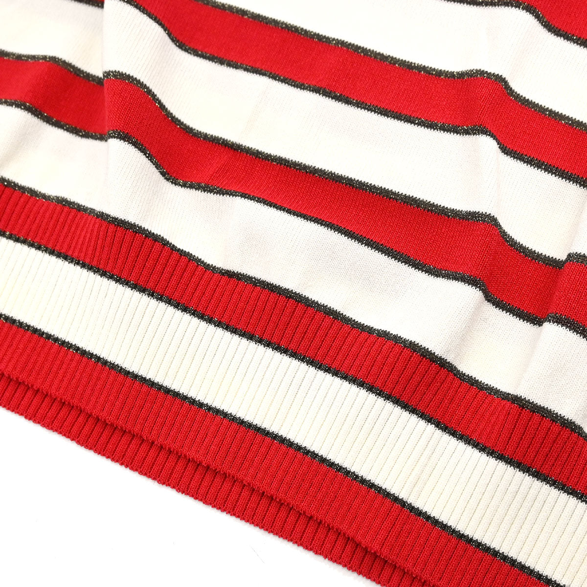 Chanel 2008 Short Sleeve American Flag Polo Shirt Top Navy Red #40