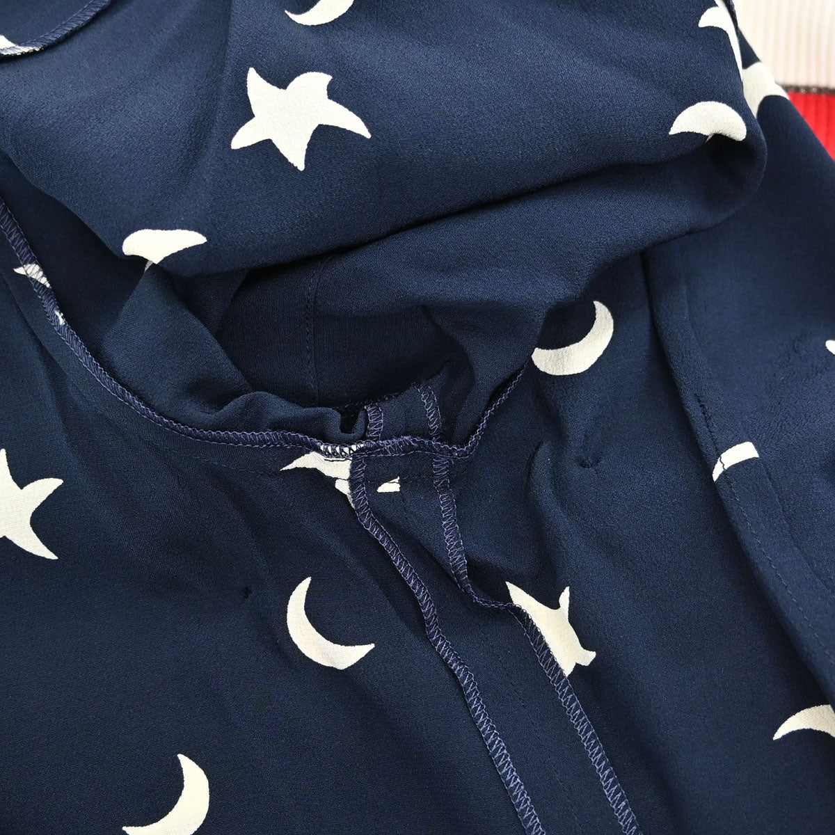 Chanel 2008 Short Sleeve American Flag Polo Shirt Top Navy Red #40
