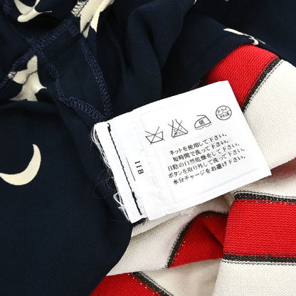 Chanel 2008 Short Sleeve American Flag Polo Shirt Top Navy Red #40