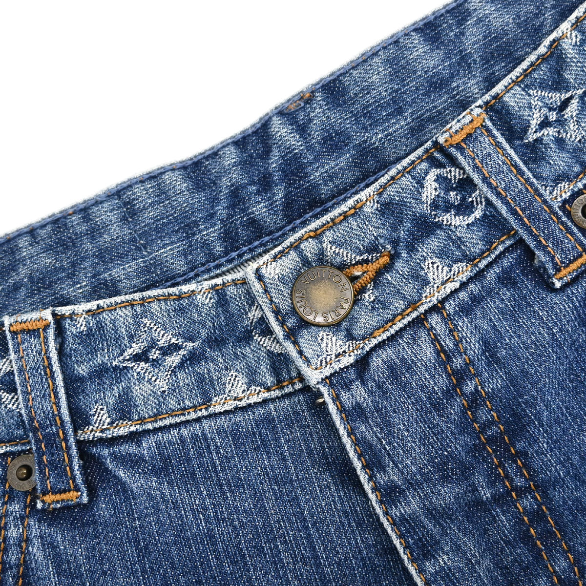 Louis Vuitton Denim Long Pants Blue #36