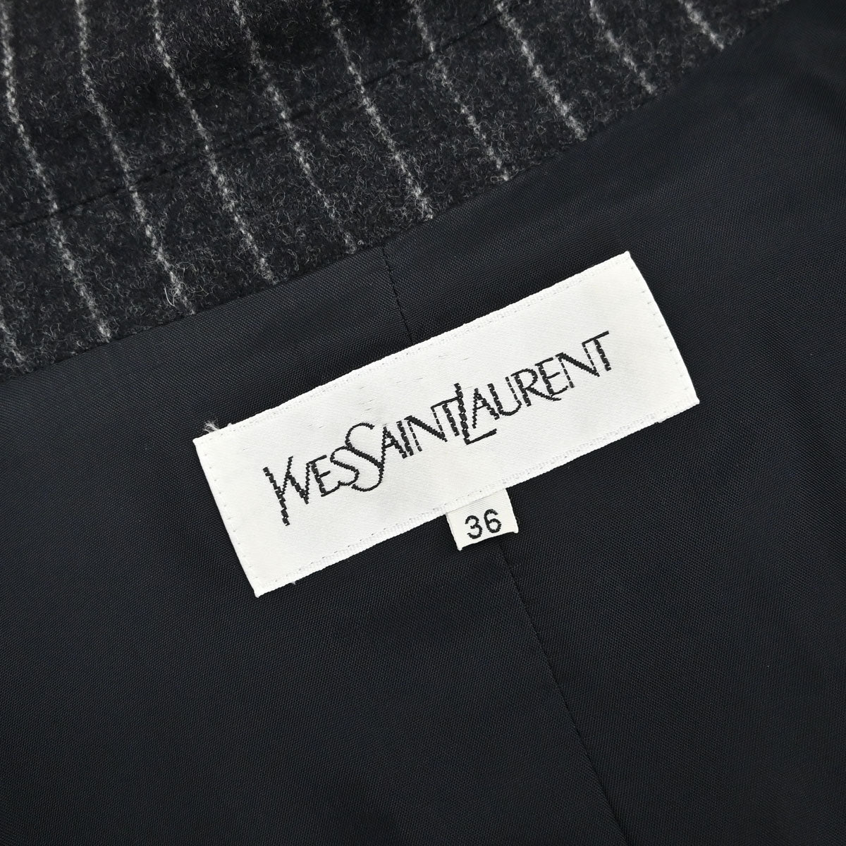 Yves Saint Laurent Setup Jacket Pants Gray #36