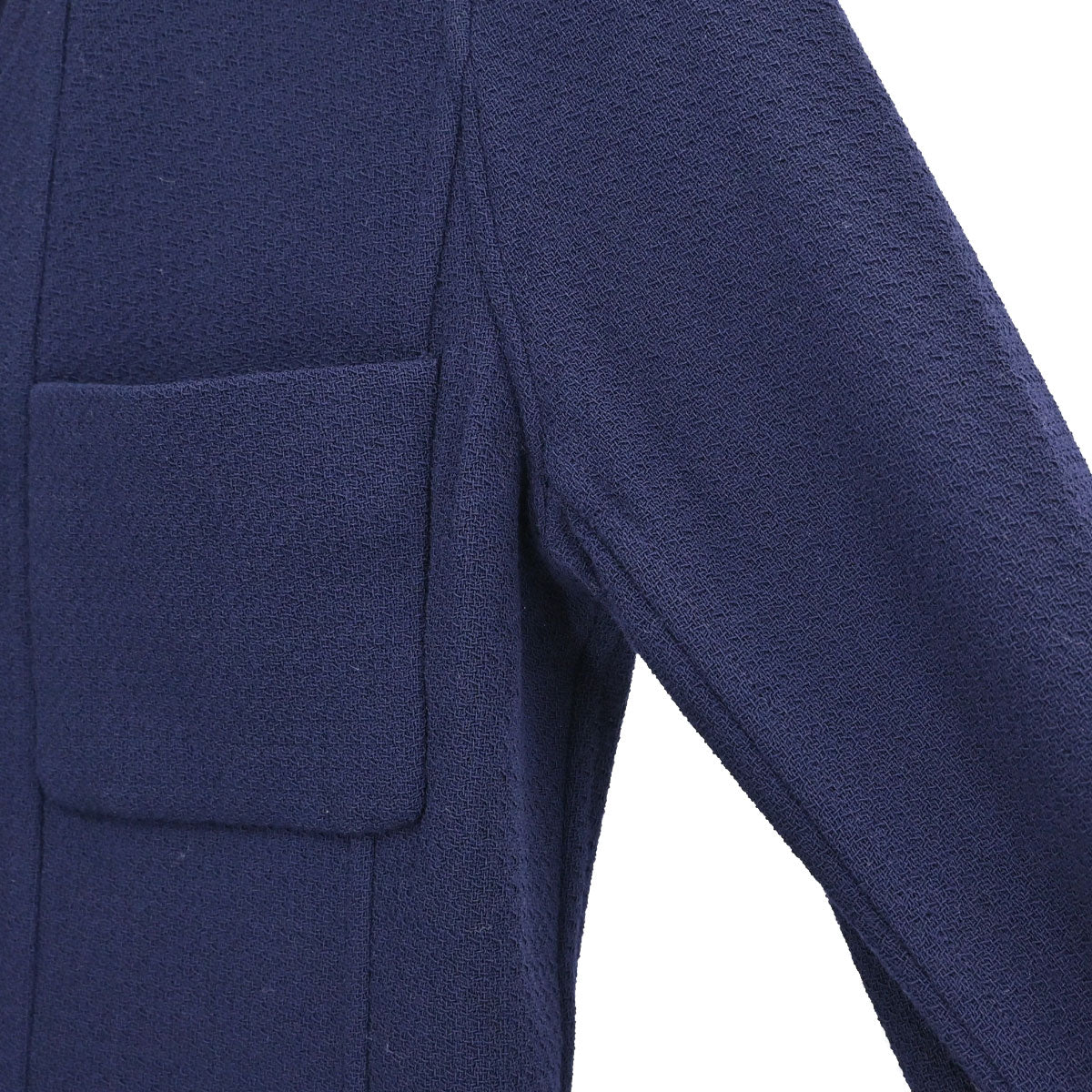 Chanel 1994 Collarless Coat Navy #40
