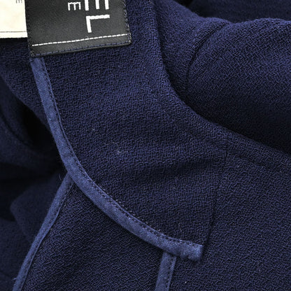 Chanel 1994 Collarless Coat Navy #40