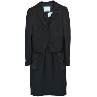 Prada 2011 Setup Suit Jacket Dress Black #38