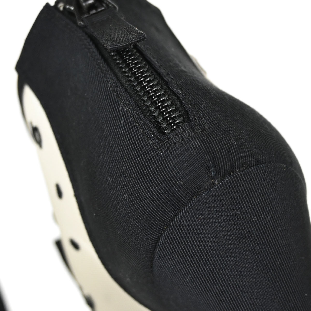 Chanel * CC Dots Bow Black Mesh Short Boots Shoes #38