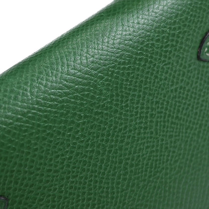 Hermes Green Courchevel Mini Kelly 15 2way Sellier Shoulder Handbag