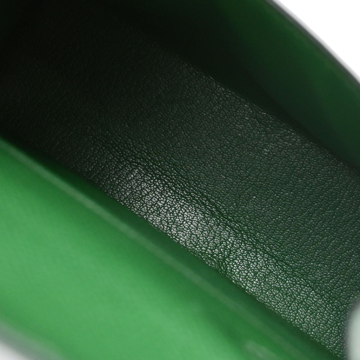 Hermes Green Courchevel Mini Kelly 15 2way Sellier Shoulder Handbag