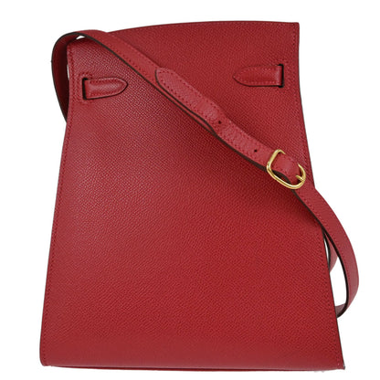 Hermes Rouge Vif Epsom Kelly Sport PM Shoulder Bag