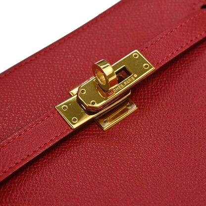 Hermes Rouge Vif Epsom Kelly Sport PM Shoulder Bag