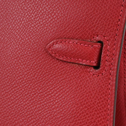 Hermes Rouge Vif Epsom Kelly Sport PM Shoulder Bag