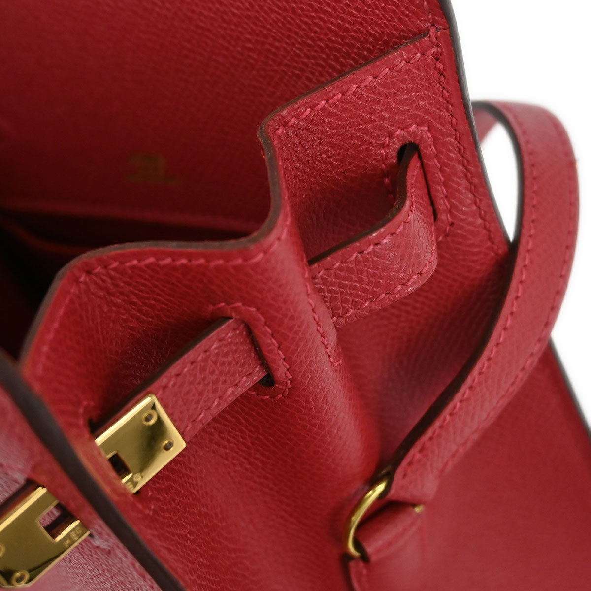 Hermes Rouge Vif Epsom Kelly Sport PM Shoulder Bag