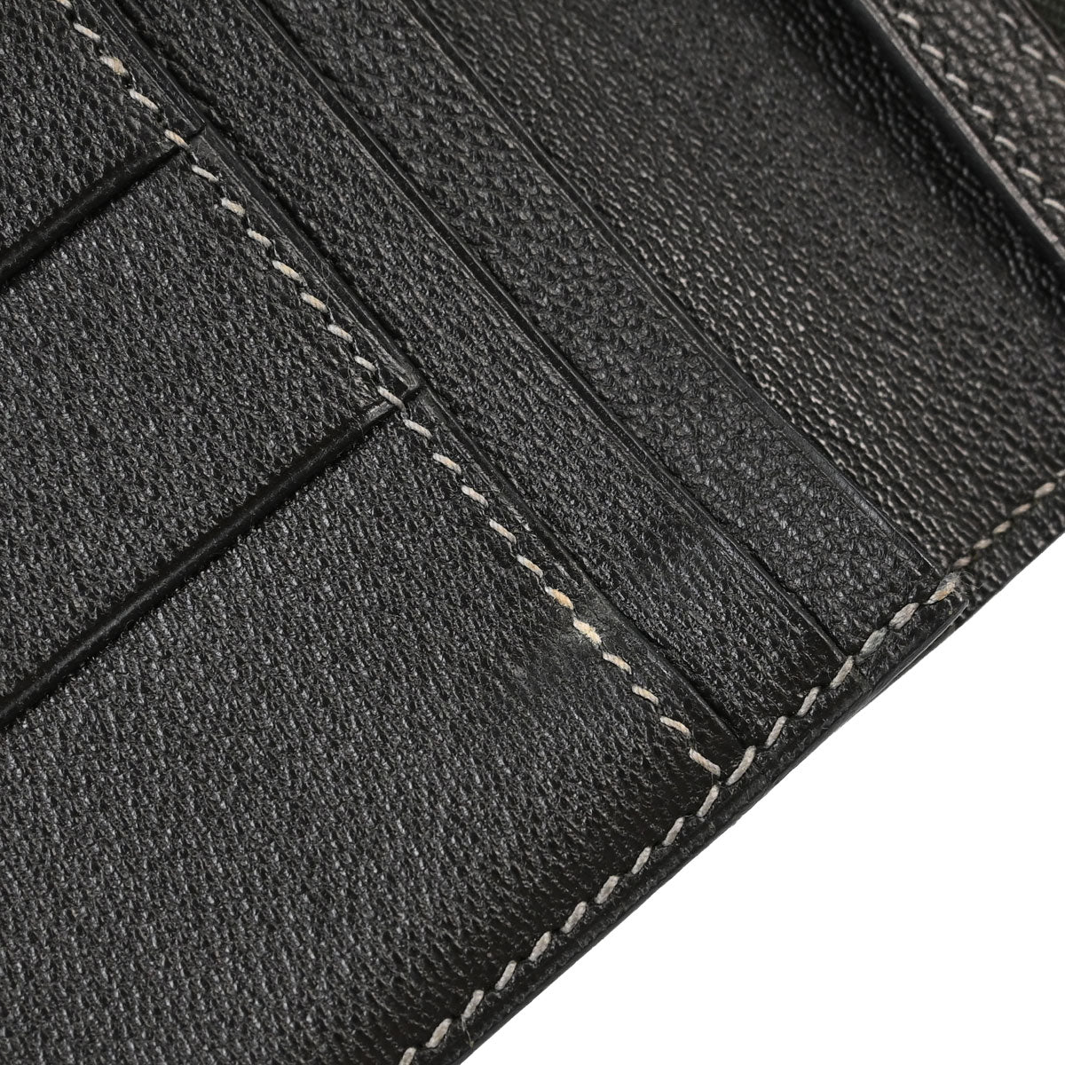 Hermes * Graphite Matt Alligator Bearn Soufre Long Wallet