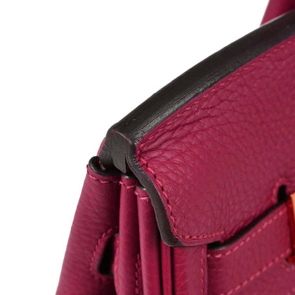 Hermes 2016 Rouge Grenade Taurillon Clemence Birkin 30 Handbag