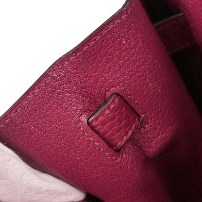 Hermes 2016 Rouge Grenade Taurillon Clemence Birkin 30 Handbag