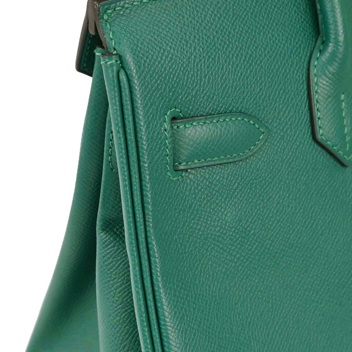 Hermes Malachite Epsom Birkin 30 Handbag