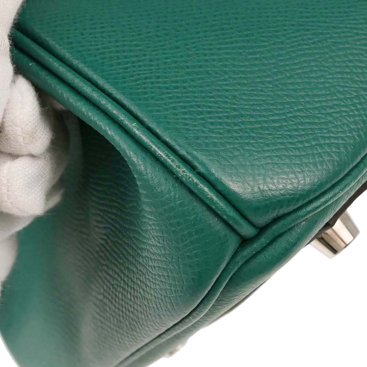 Hermes Malachite Epsom Birkin 30 Handbag
