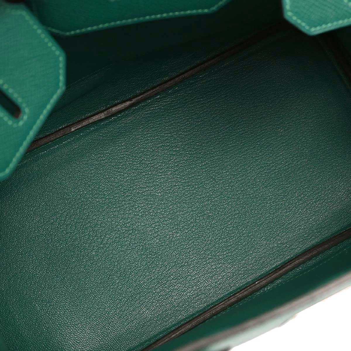 Hermes Malachite Epsom Birkin 30 Handbag