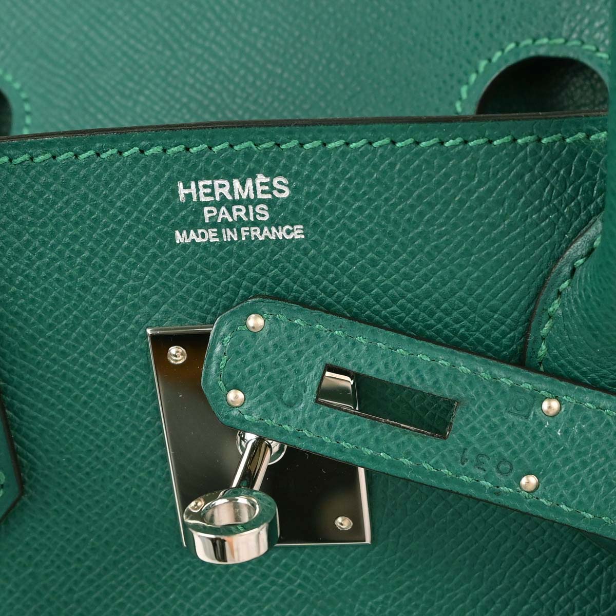 Hermes Malachite Epsom Birkin 30 Handbag