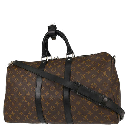 Louis Vuitton Monogram Macassar Keepall 45 Bandouliere M56711