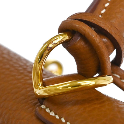 Hermes Gold Togo Kelly 32 Retourne 2way Shoulder Handbag