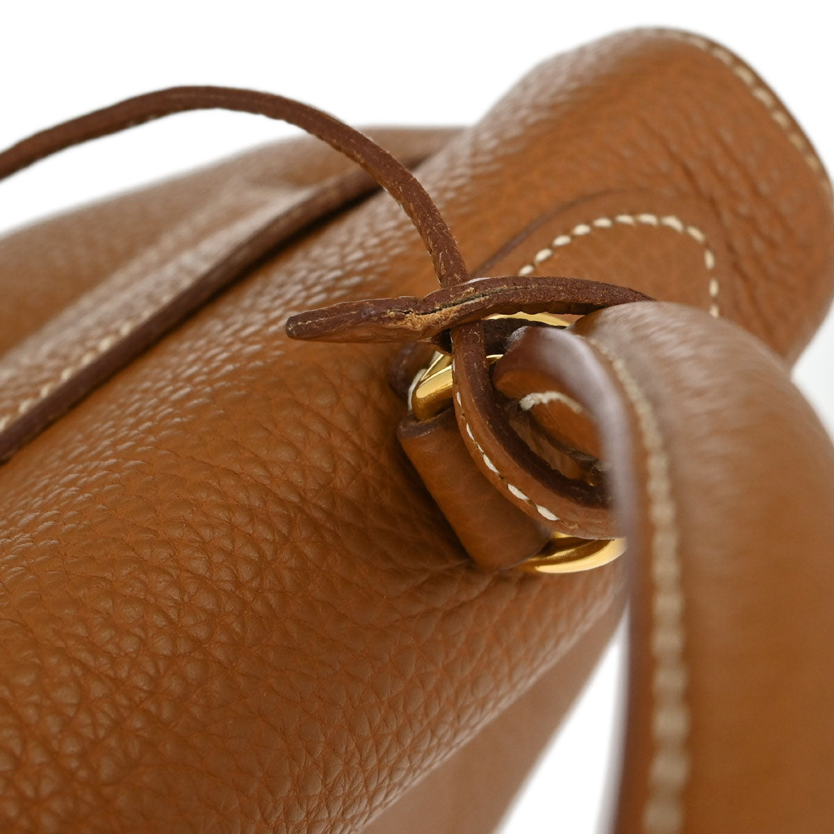 Hermes Gold Togo Kelly 32 Retourne 2way Shoulder Handbag
