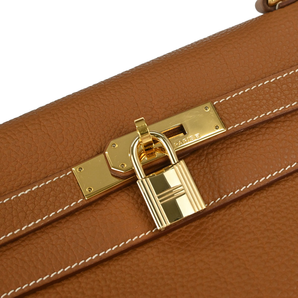 Hermes Gold Togo Kelly 32 Retourne 2way Shoulder Handbag