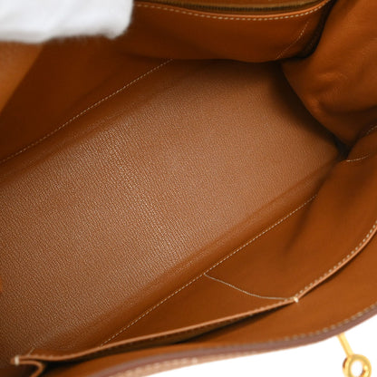 Hermes Gold Togo Kelly 32 Retourne 2way Shoulder Handbag