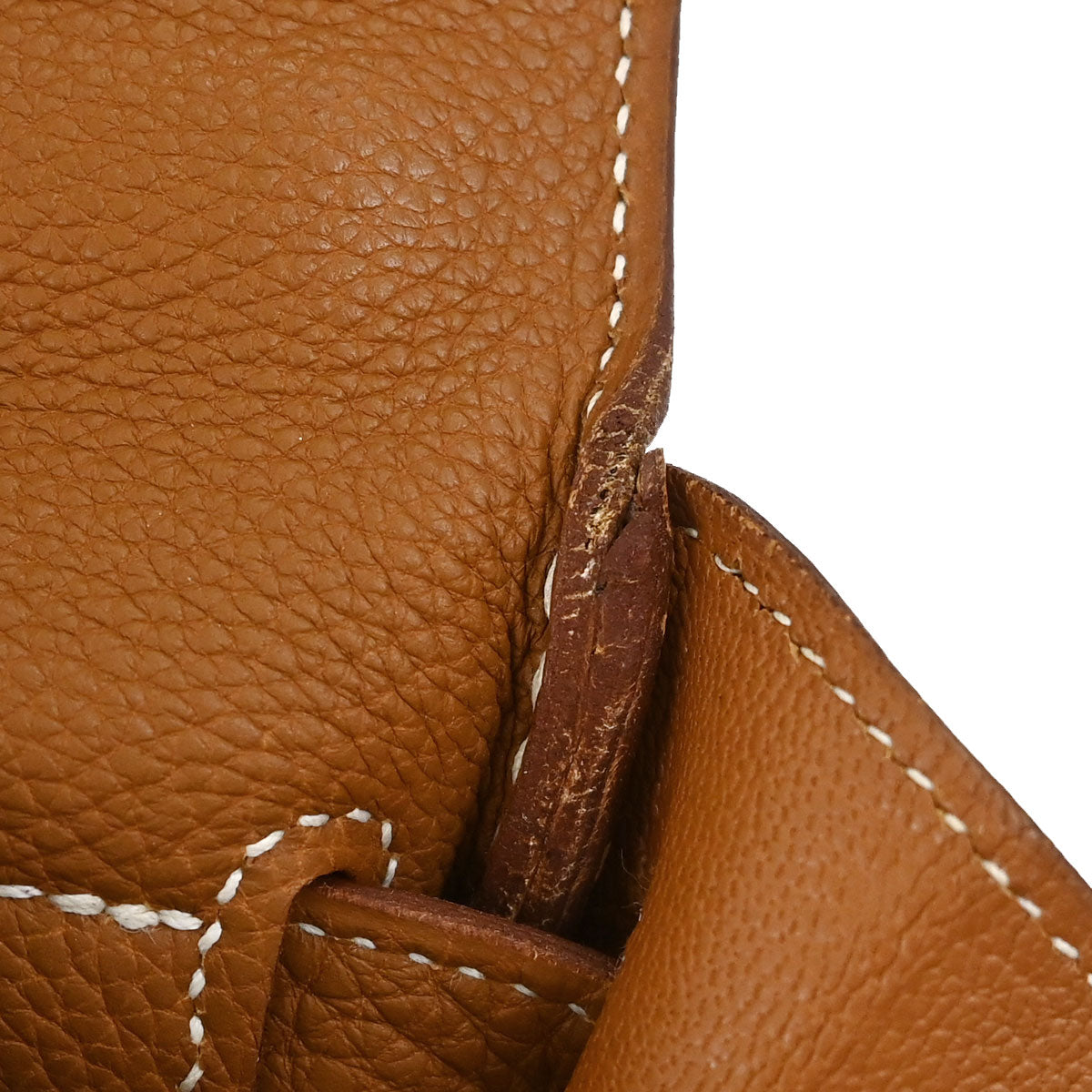 Hermes Gold Togo Kelly 32 Retourne 2way Shoulder Handbag