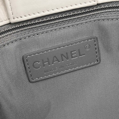 Chanel 2015-2016 White Deerskin Executive Cerf Tote Bag