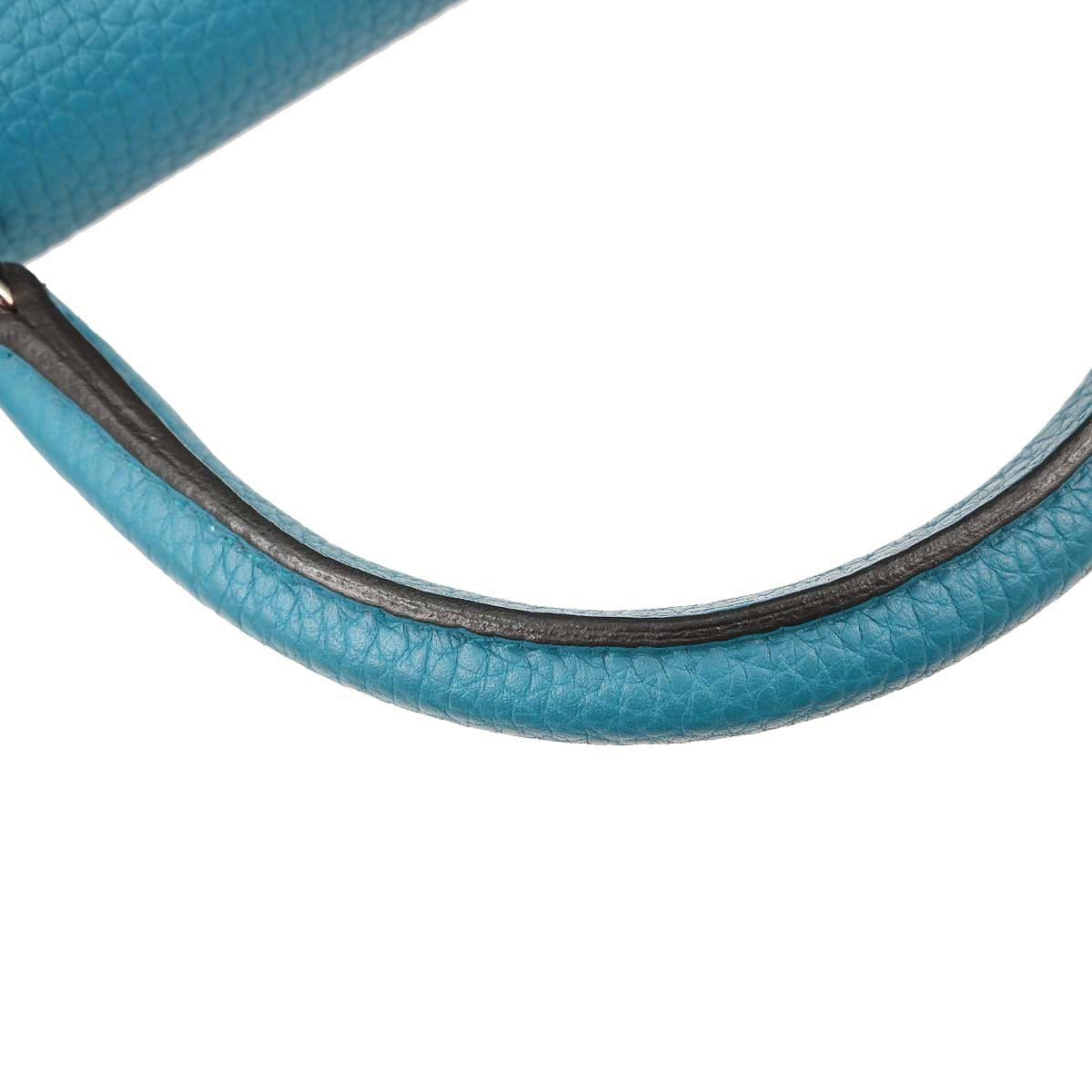 Hermes Blue Izmir Taurillon Clemence Kelly 32 Retourne 2way Shoulder Handbag
